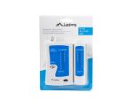 Lanberg NT-0401 Netzwerkkabel-Tester UTP/STP-Kabeltester Blau, Weiß