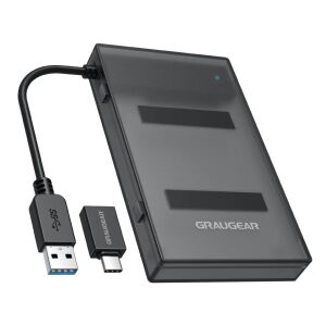 GRAUGEAR G-2603-AC Speicherlaufwerk-Docking-Station USB 3.2 Gen 1 (3.1 Gen 1) Type-A Schwarz