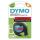 DYMO Original LetraTag Etikettenband | schwarz auf rot | 12 mm x 4 m | selbstklebendes Kunststoffetiketten | für LetraTag-Beschriftungsgerät