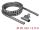 DELOCK Spiralschlauch mit Einziehwerkzeug 2,5m x 20mm grau