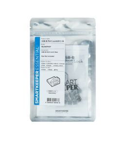 Smartkeeper BL04P1GY Schnittstellenblockierung USB Typ-B Grau Kunststoff 10 Stück(e)