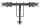Neomounts DS75S-950BL2 Monitorarm 17-32" - Gasfeder - Topfix - 180°-Stopp