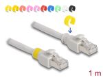 DELOCK NWK RJ45 Cat.6A S/FTP mit farbigen Clips 1 m