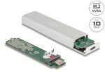 DeLOCK Externes Gehäuse für M.2 NVMe PCIe SSD mit SuperSpeed USB 10 Gbps (USB 3.2 Gen 2) USB Type-C Buchse