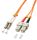 Lindy LC/SC 2m InfiniBand/Glasfaserkabel Mehrfarbig, Orange