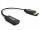 Inca IDTH-07 Videokabel-Adapter 0,2 m DisplayPort HDMI Typ A (Standard) Schwarz