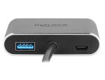 DELOCK Adapter USB-C > HDMI/VGA/USB3.0/PD 0.12m grau