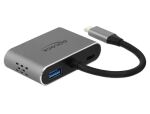 DELOCK Adapter USB-C > HDMIVGAUSB3.0PD 0.12m grau