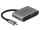 DELOCK Adapter USB-C > HDMI/VGA/USB3.0/PD 0.12m grau