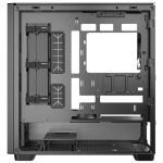Antec FLUX SE Midi Tower Schwarz, Holz