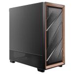 Antec FLUX SE Midi Tower Schwarz, Holz