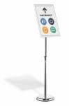 Durable 479923 Zeichenhalter und Informationsstand A3 Aluminium, Kunststoff, Stahl Silber