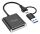 Equip 245461 Kartenleser USB 3.2 Gen 2 (3.1 Gen 2) Type-C Schwarz