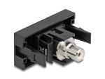 DELOCK Easy 45 Modul Cinch Buchse zu Cinch Buchse weiß / sch