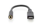 Digitus USB-C Audio Adapter / Konverter, USB-C/Stecker - 3.5mm Klinke/Buchse