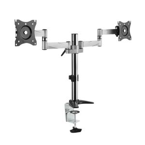 LogiLink BP0077 Flachbildschirm-Tischhalterung 68,6 cm (27") Tisch/Bank Schwarz, Edelstahl