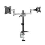 LogiLink BP0077 Flachbildschirm-Tischhalterung 68,6 cm (27") Tisch/Bank Schwarz, Edelstahl