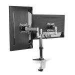 LogiLink BP0077 Flachbildschirm-Tischhalterung 68,6 cm (27") Tisch/Bank Schwarz, Edelstahl