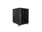 Lanberg FF01-6815-12B Rack 15U Freistehendes Gestell Schwarz