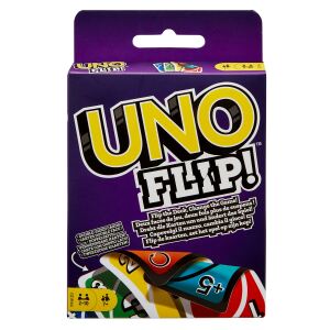 Mattel Games UNO Flip, Kartenspiel, Gesellschaftsspiel, Familienspiel, Kinderspiel