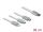 DeLOCK USB Type-C 3 in 1 Aufrollladekabel für Lightning / Micro USB / USB Type-C weiß