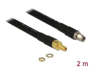 DELOCK HF Kabel RP-SMA -> RP-SMA St/Bu 2.00m low loss