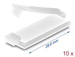 DELOCK Kabelhalter verchlussclip selbstkl. natur 10...
