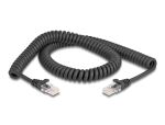 DeLOCK RJ45 Spiralkabel Stecker zu Stecker Cat.5e 2 m...