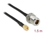 DELOCK HF Kabel RP-SMA -> N St/Bu 1.50m low loss