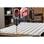 Black & Decker BCD003C2K-QW Bohrmaschine 1400 RPM Ohne Schlüssel Schwarz, Rot