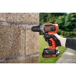 Black & Decker BCD003C2K-QW Bohrmaschine 1400 RPM Ohne Schlüssel Schwarz, Rot