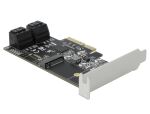 DELOCK 4 Port SATA und 1 Slot M.2 Key B PCI Express x4 Karte
