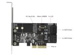 DELOCK 4 Port SATA und 1 Slot M.2 Key B PCI Express x4 Karte