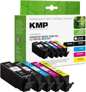 KMP 1576,4205 Druckerpatrone 5 Stück(e) Kompatibel Hohe (XL-) Ausbeute Pigmentschwarz, Schwarz, Cyan, Magenta, Gelb