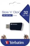 Verbatim Store n Click - USB-Stick, USB 3.2 GEN1 32 GB - Schwarz