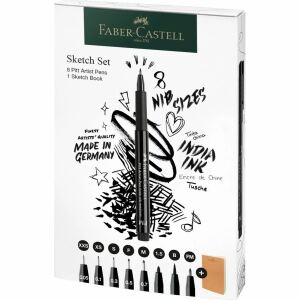 Faber-Castell 267102 Fineliner Multi Schwarz 8 Stück(e)