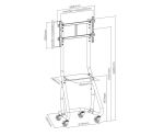 Equip 37"-80" Hochleistungs-TV-Wagen