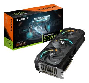 GIGABYTE GeForce RTX 5070 Ti GAMING OC 16G Grafikkarte - 16GB GDDR7, 256 Bit, PCI-E 5.0, 2588 MHz Core Clock, 3 x DP 2.1a, 1 x HDMI 2.1b, NVIDIA DLSS 4, GV-N507TGAMING OC-16GD
