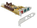 DELOCK PCIe Card Powered USB > 1x 24V + 2x 12V