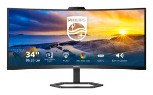 Philips 5000 series 34E1C5600HE/00 Computerbildschirm 86,4 cm (34") 3440 x 1440 Pixel 4K Ultra HD LED Schwarz