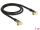 DELOCK Antennenkabel IEC 90° -> IEC 90° St/Bu 1.00m schwarz