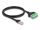 DeLOCK RJ45 Kabel Cat.6 Stecker zu Terminalblock Adapter 1 m 2-teilig