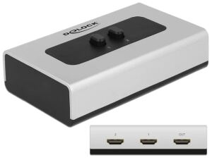 DELOCK HDMI Switch 2 Eingänge -> 1 Ausgang manuell