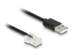 DELOCK RJ50 zu USB 2.0 Typ-A Barcode Scanner Spiralkabel 2 m