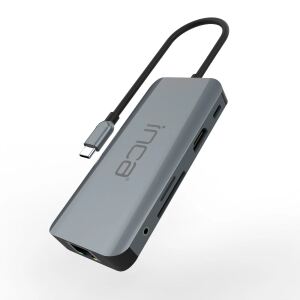 Inca ITPC-10TX Schnittstellen-Hub USB Typ-C 5000 Mbit/s Grau