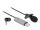 DeLOCK USB Krawatten Lavalier Mikrofon Omnidirektional 24 Bit / 192 kHz mit Clip und 3,5 mm Stereoklinken-Kopfhöreranschluss