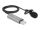 DeLOCK USB Krawatten Lavalier Mikrofon Omnidirektional 24 Bit / 192 kHz mit Clip und 3,5 mm Stereoklinken-Kopfhöreranschluss