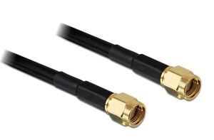 DELOCK HF Kabel RP-SMA -> RP-SMA St/St 2.00m low loss