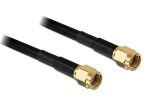 DELOCK HF Kabel RP-SMA -> RP-SMA St/St 2.00m low loss