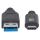Manhattan SuperSpeed+ USB-C Anschlusskabel, USB 3.1, Gen 2, Typ A Stecker - Typ C Stecker, 10 Gbps, 1 m, Schwarz